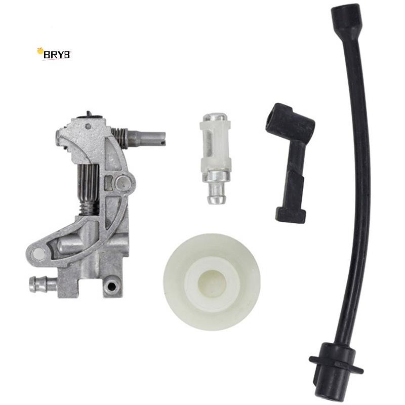 5 Pçs Bomba De Óleo Filtro Tubo Mangueira Linha Bico Turbina Kit Para 4500 5200 5800 45CC 52CC 58CC Motosserra Reposição em Oferta na Shopee