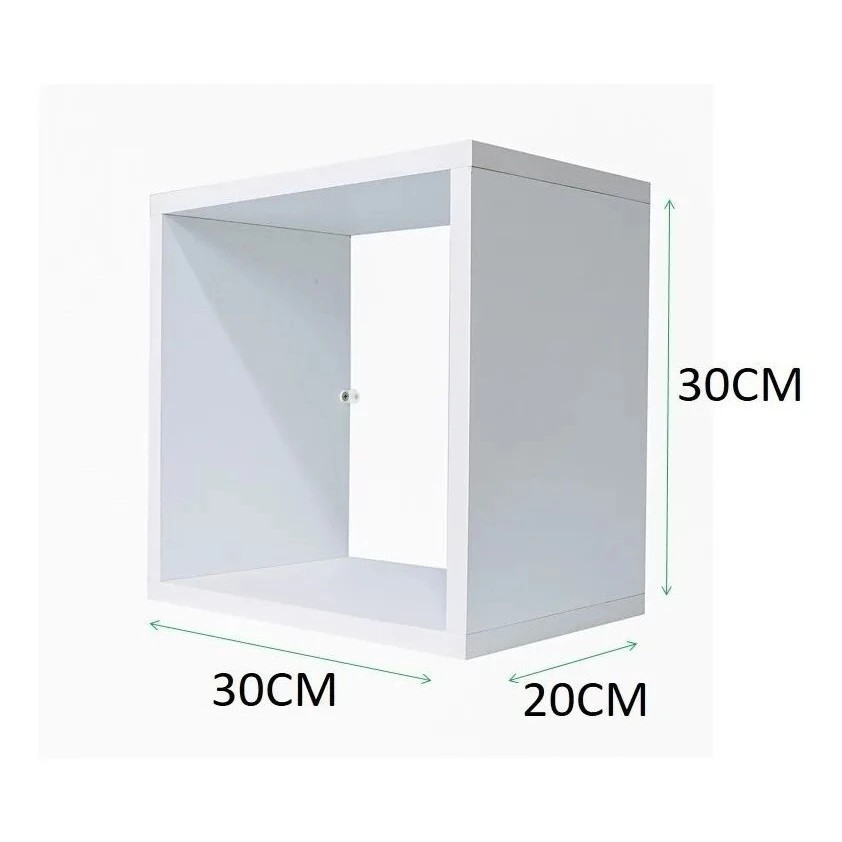 Kit 3 Nichos 30x30 Branco Sala Quarto Banheiro Decoração
