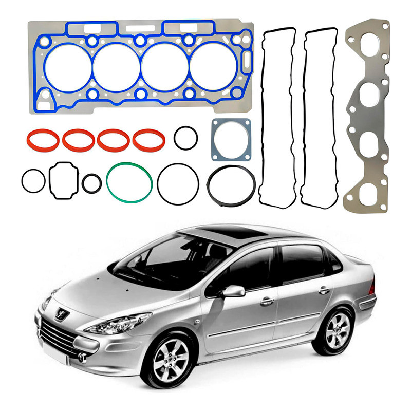 Jogo Junta Cabeçote Peugeot 307 Sedan 1.6 16v 2001 A 2006