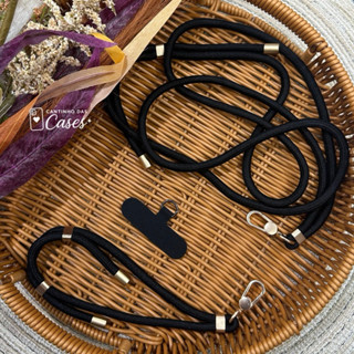 Kit com 2 Cordões para Celular 1 Pulso e 1 Pescoço Ajustável Antiperda de Segurança Universal para iPhone e Android em Oferta na Shopee