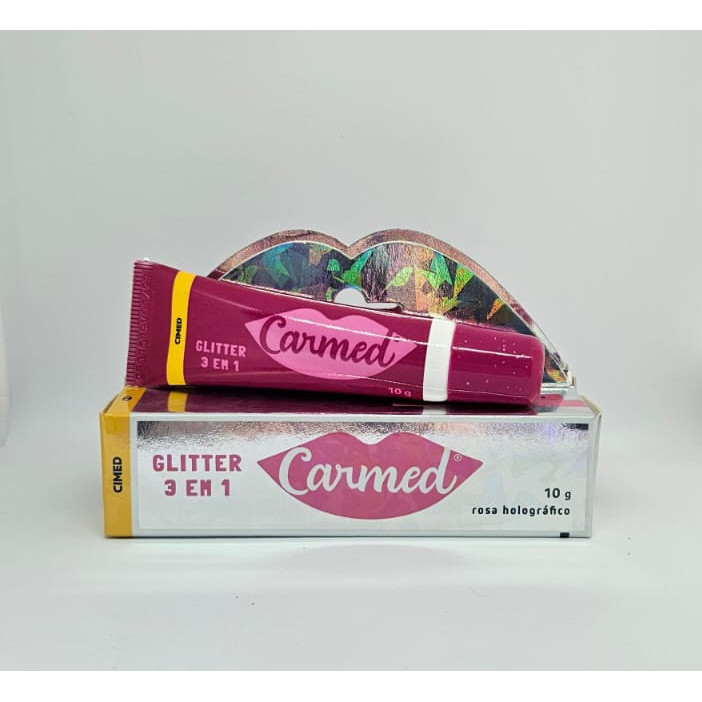 Gloss Carmed Glitter 3 em 1Carnaval Boca Rosto Olhos Tutti Fruit Make Edição Limitada