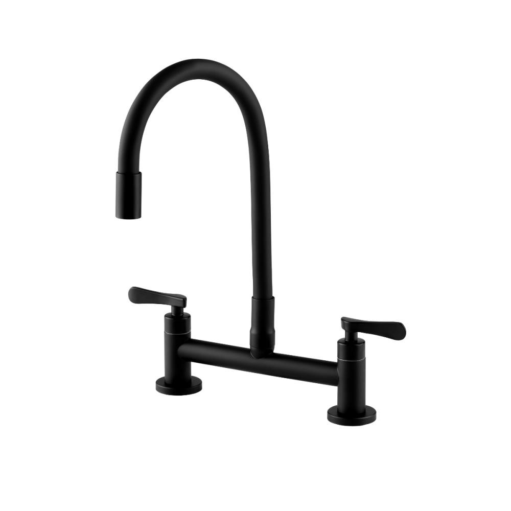 Torneira de cozinha flexivel misturador duplo comando Itaguari Pingoo - Preto em Oferta na Shopee