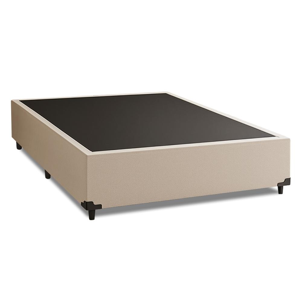 Cama Box Casal 1,38m com 38cm de Altura Suede Prince Bege em Oferta na Shopee