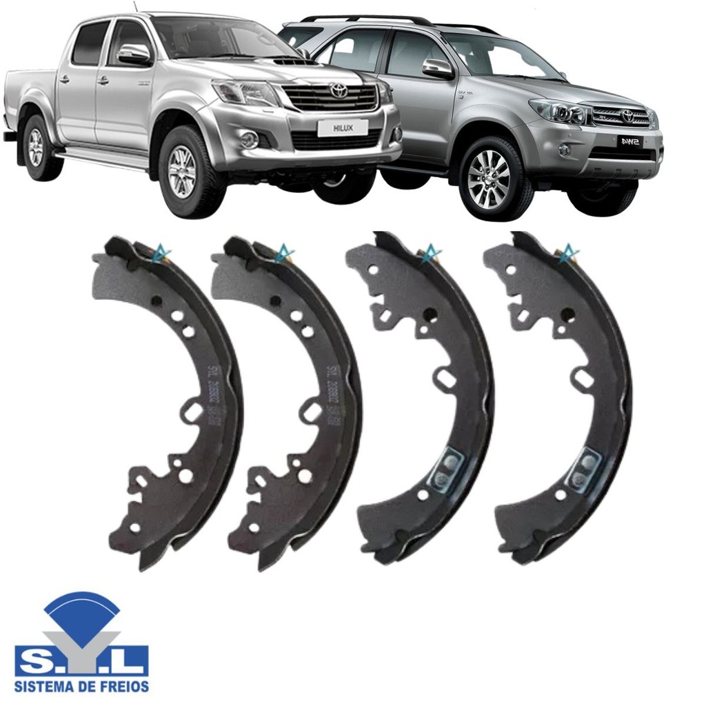 Sapata De Freio Traseiro - Hilux Cd 4X2 2.5 2005 A 2008 / Hilux Cd 4X4 2.5 2005 A 2008 / Hilux Cd Srv 4X4 2005 A 2008