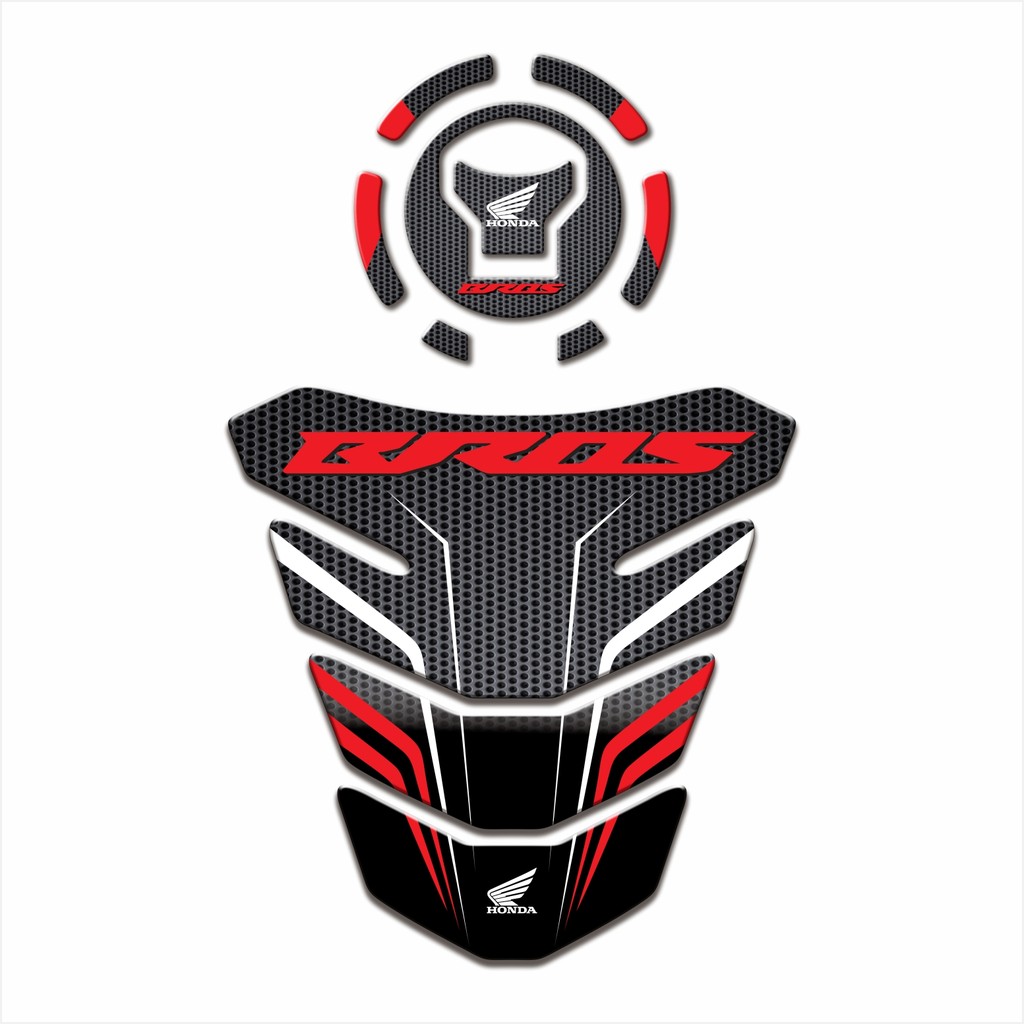 Adesivo Protetor Tanque Tankpad e Bocal 3d Resinado Para Moto Honda Nova Bros 160 2025 Nxr MS090 em Oferta na Shopee