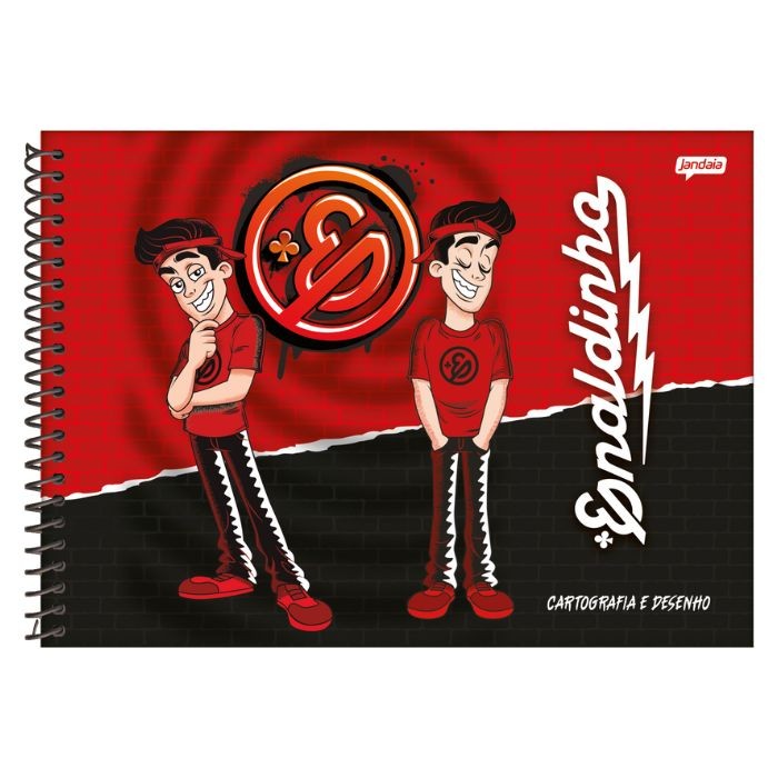 Caderno de Desenho Espiral Enaldinho 80 folhas - Jandaia em Oferta na Shopee