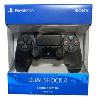 Controle Playstation 4 sem fio dualshock preto ps4 envio no mesmo dia premium em Oferta na Shopee