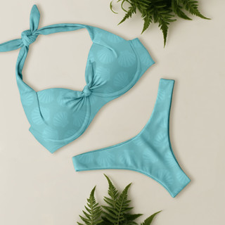 Biquíni Conjunto Bojo Meia Taça Sustentação Fio Duplo Com Calcinha Cintura Alta Tendência Moda Praia em Oferta na Shopee