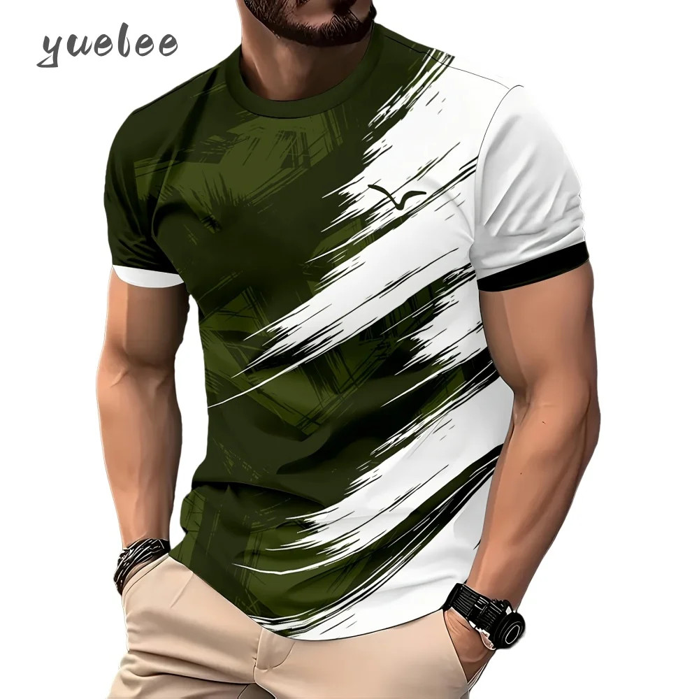 Casual Simples 3d Gráfico Camiseta Masculina Nova Respirável Manga Curta Moda Oversized Masculino Topos Roupas Masculina