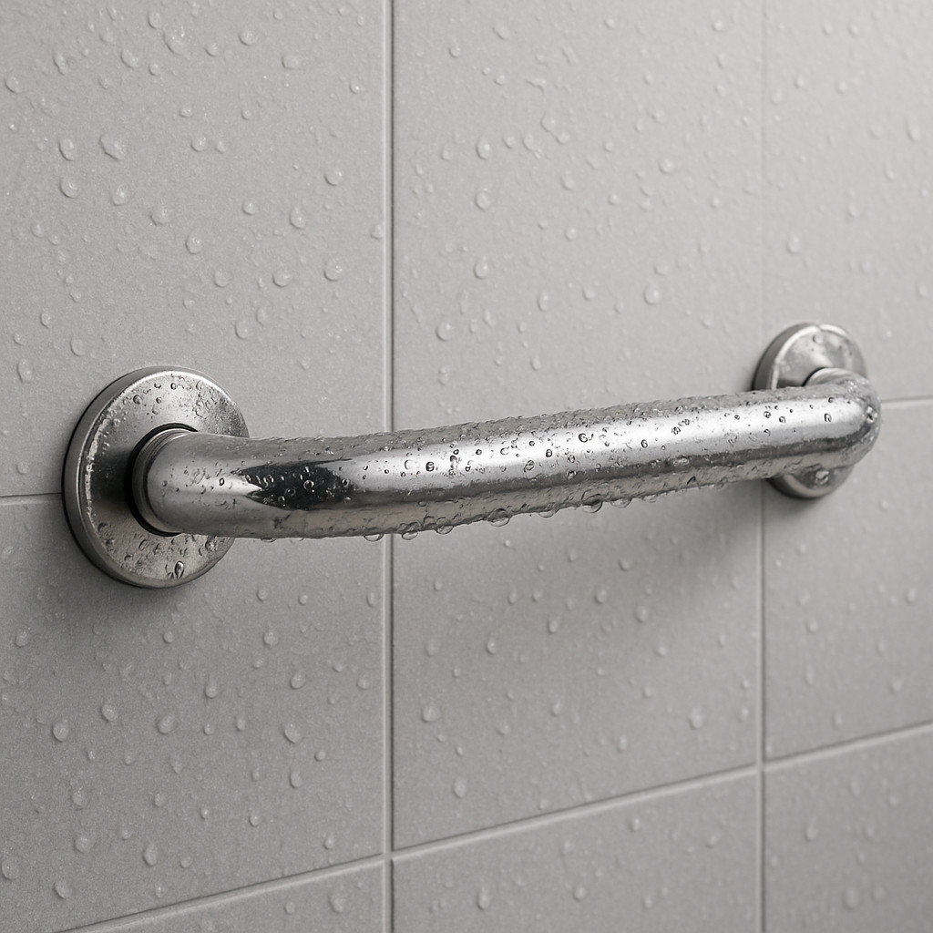 Barra de Apoio Reta Alça para Apoio de Idosos e Pessoas com Mobilidade Reduzida P/ Banheiro Cozinha