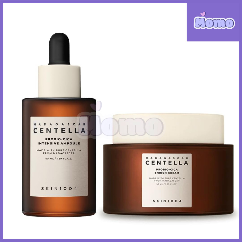 skin1004 madagascar centella probio-cica Ampola Intensiva 95ml madagascar centella probio-cica Creme Enriquecido 50ml em Oferta na Shopee