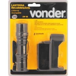 Lanterna Recarregável Super Led Cree Bivolt LRV 135 Vonder
