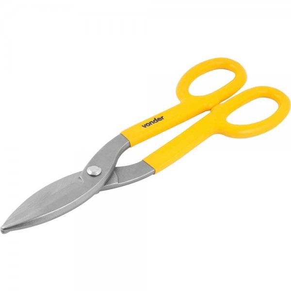 Tesoura 12" Para Chapas Modelo Americano Corte Reto VONDER