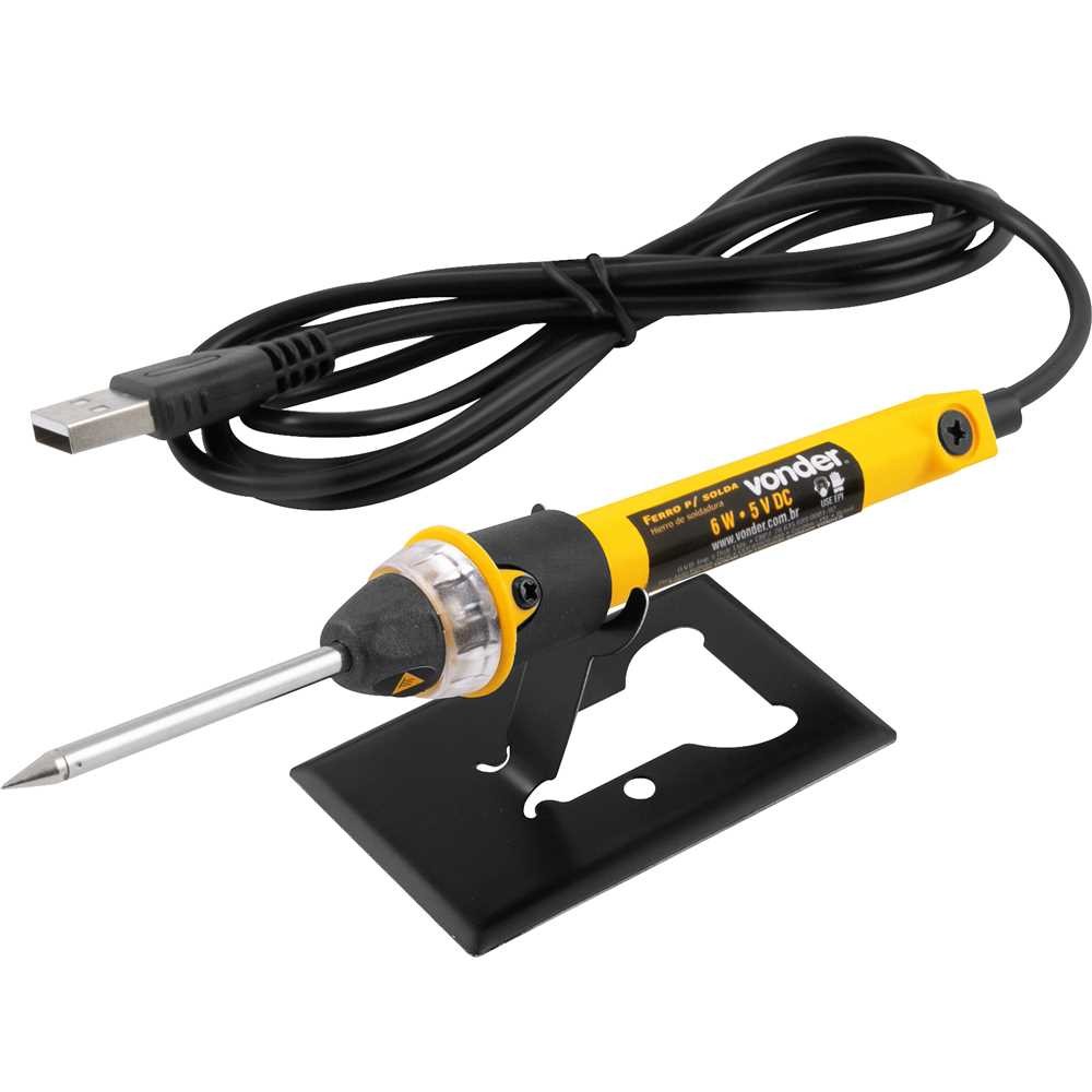 Ferro Para Solda Vonder 6w Usb 480°c 15 Segundos Para Aquecer em Oferta na Shopee
