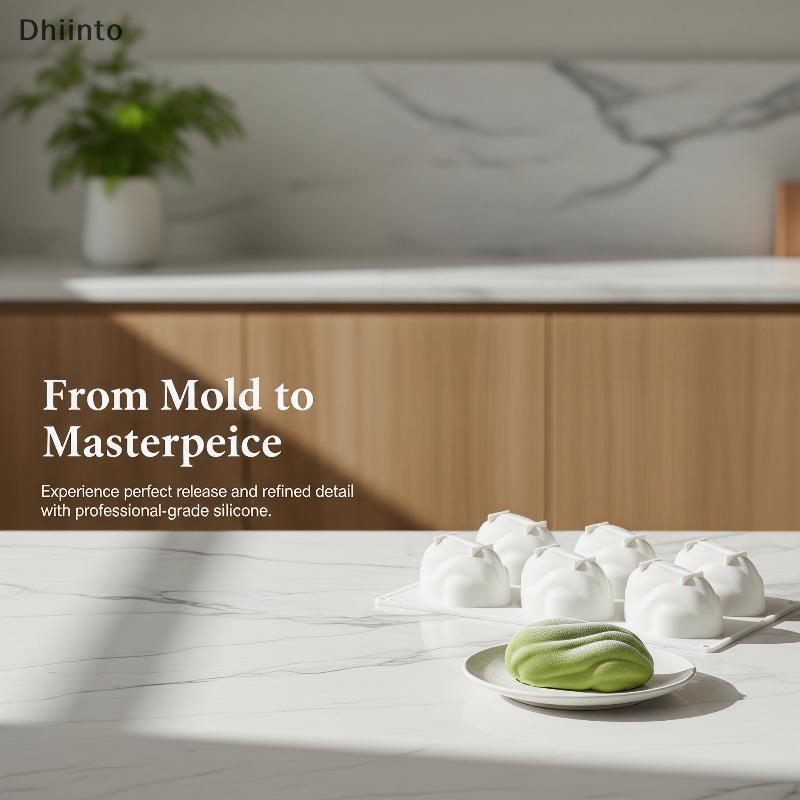 [Dhiint] 6/12 Cavidade Silicone Pistache Em Forma De Mousse Molde Não Sti Produto Comestível Para Assar DIY Sobremesa Pa