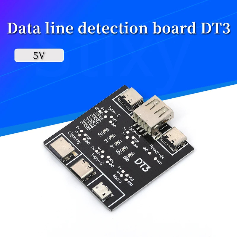 Placa De Detecção De Cabo De Dados DT3 Tipo C USB Micro Testador Detector Para Apple IOS Android Carregamento Rápido Ilu