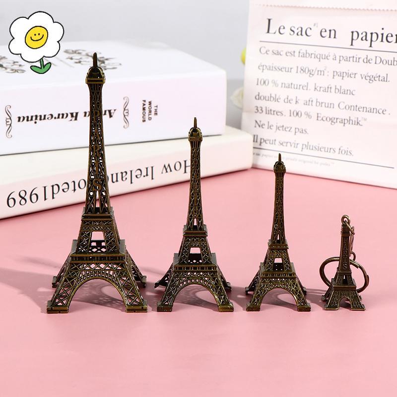 maoting } Retro Paris Torre Eiffel Modelo Mesa De Casa Bronze Estátua De Metal Estatueta Decoração