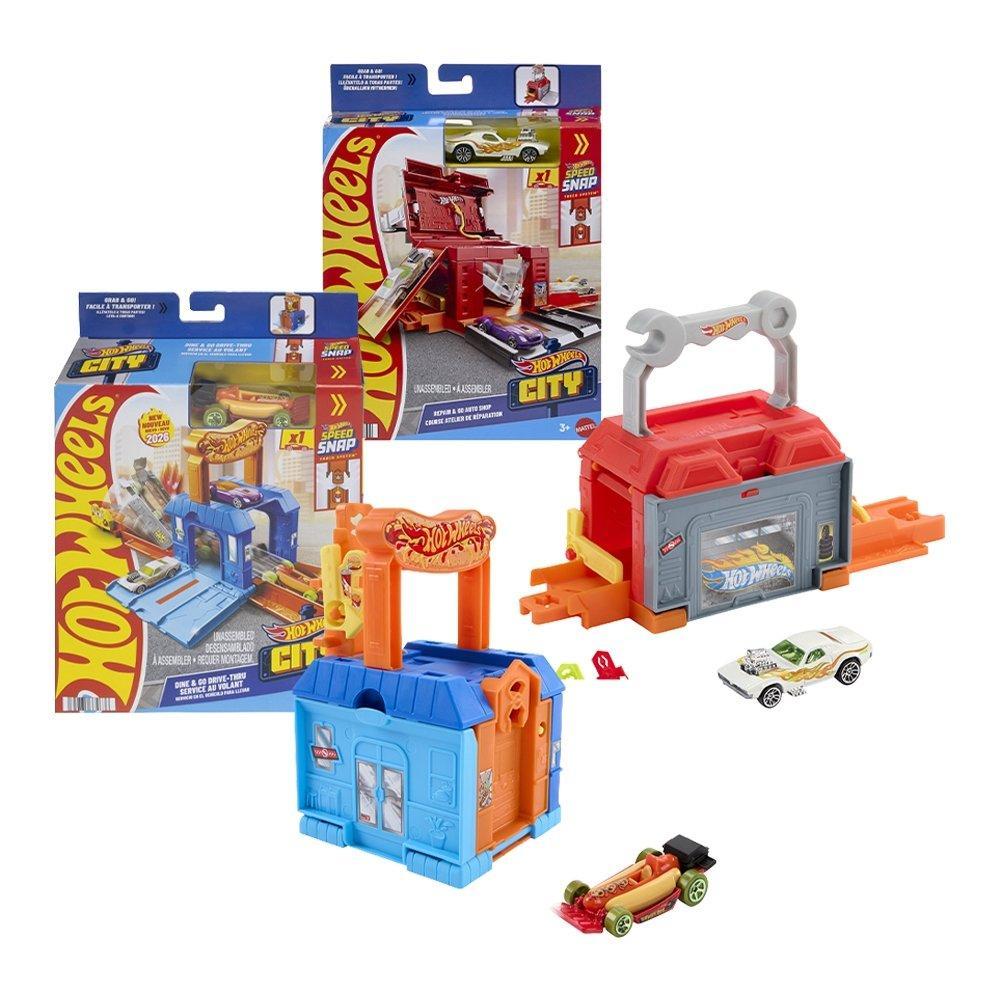 Pista Hot Wheels Mattel City Drive Thru JHL43