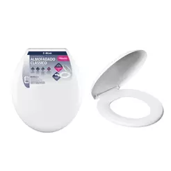 Assento Sanitário Atlas Almofadado Clássico, Primafer, Branco