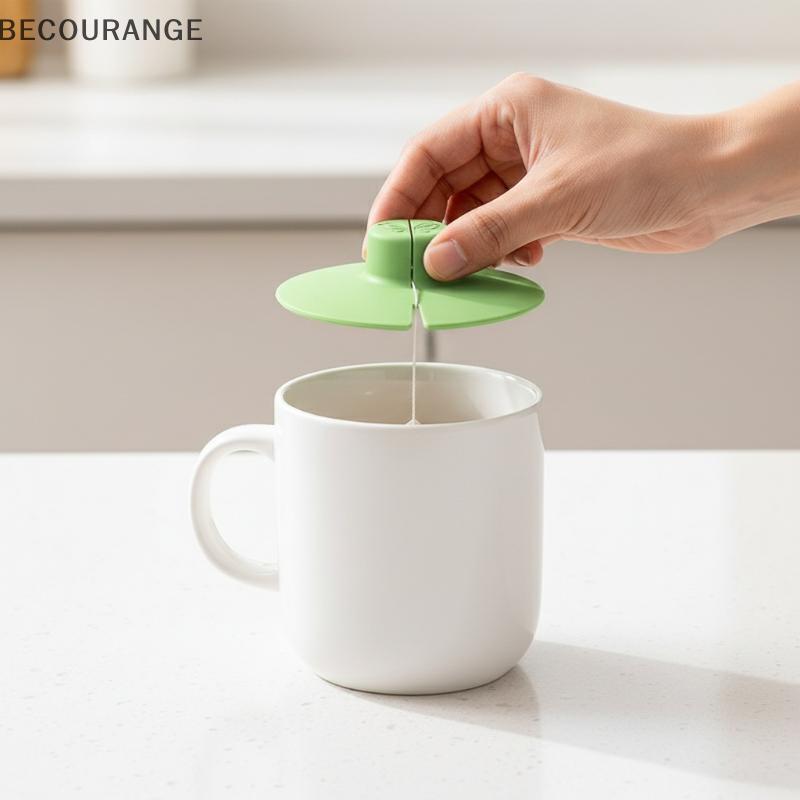 BEC Suporte De Saco De Chá De Silicone Reutilizável Com Alça Espremedor De Tampa De Caneca Ideal Para Cozinha Escritório