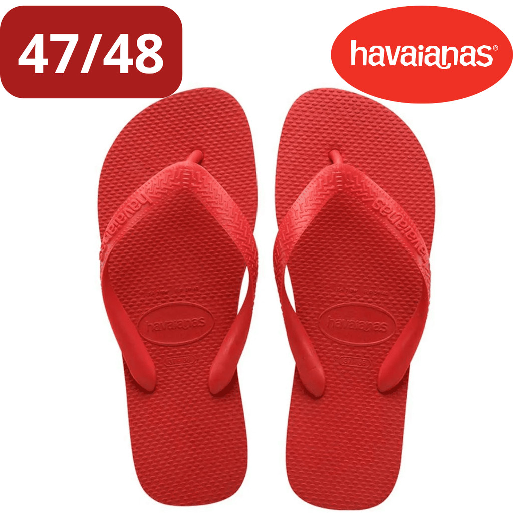 HAVAIANAS TOP GRANDE VERMELHO RUBI 47/48