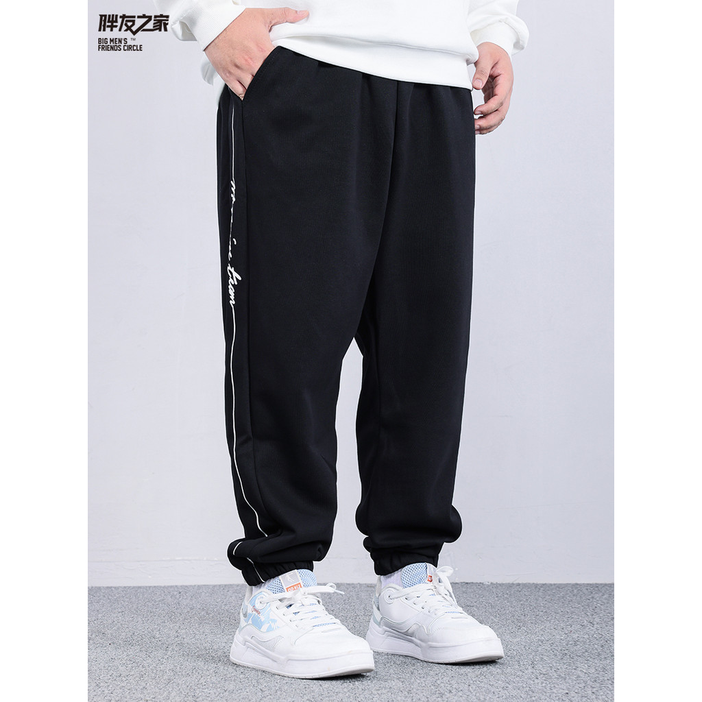 Primavera outono novo estilo plus size calças masculinas esportes casuais calças compridas gordura roupas masculinas na 