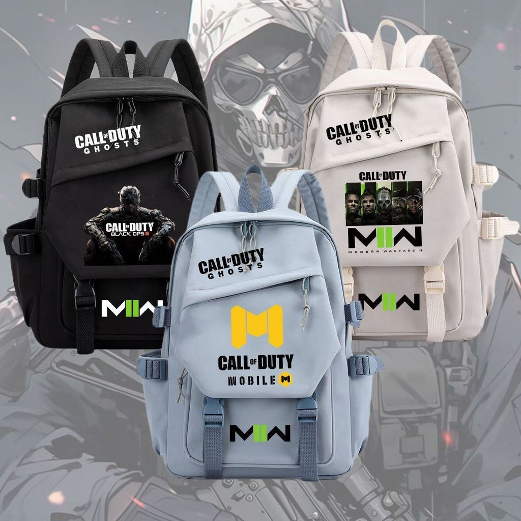 Mochila impermeável e respirável para estudantes Call of Duty Simon Ghost Riley Task Force 141, bolsa de viagem para com