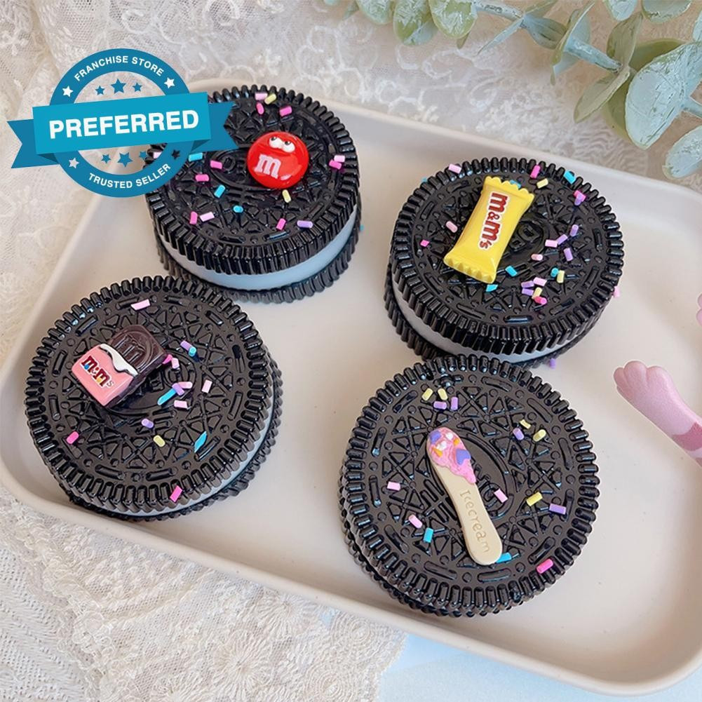 Grande Oreo Squeeze Brinquedo Material De Silicone Simulação Biscoito Estresse Descompressão S7c6