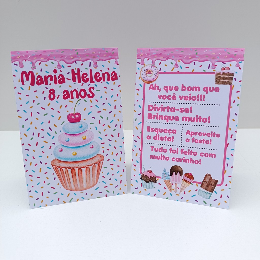 Plaquinha de Agradecimento Confeitaria l Personalizados l Lembrancinha de Festa l Aniversário