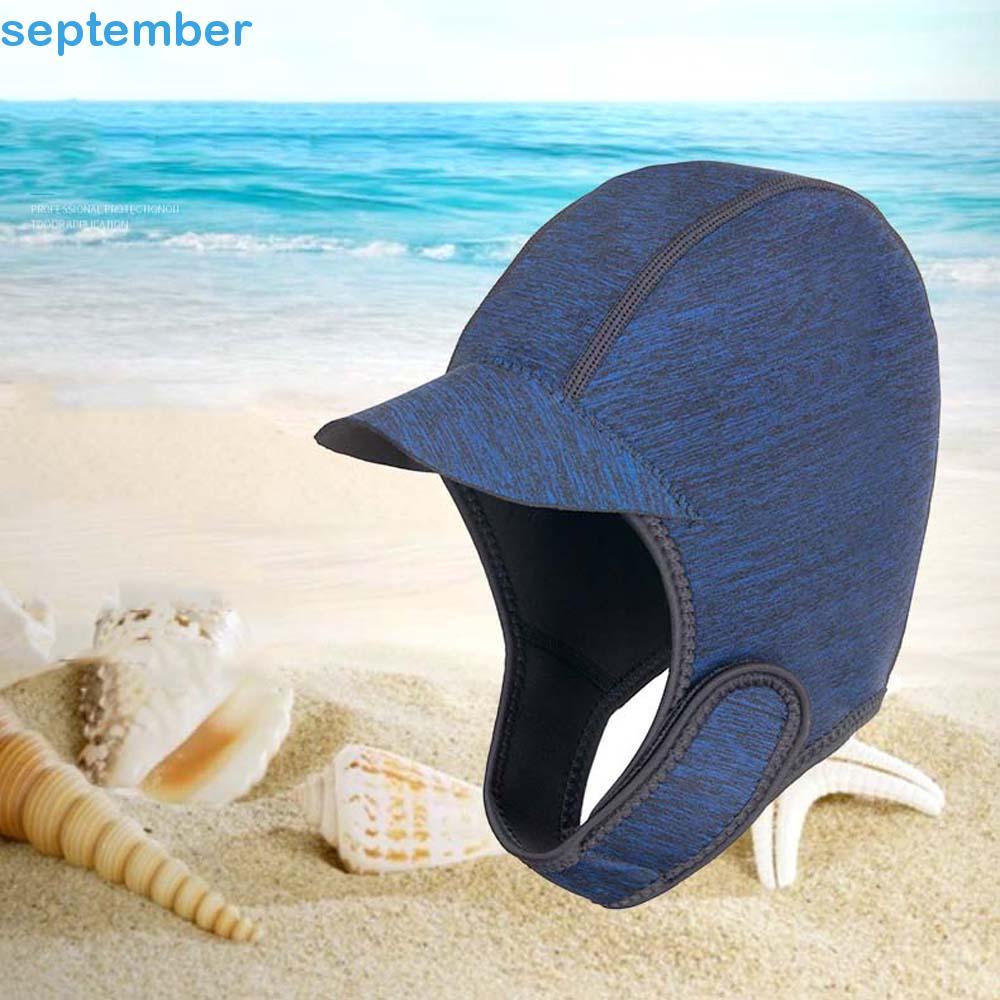 SEPTEMBERB Chapéu De Mergulho Confortável Capuz Capa De Cabeça Aba Sol Ao Ar Livre À Beira-Mar Surf Piscina