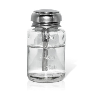 Frasco de álcool de vidro com válvula de pressão, espessado, para água de limpeza de placas, frasco para água de limpeza