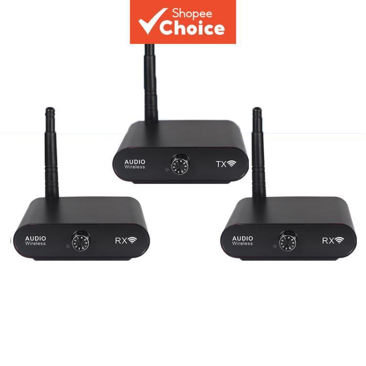 AU2410R2 2,4G Transmissor de Áudio Sem Fio 1 Transmissor + 2 Receptores
