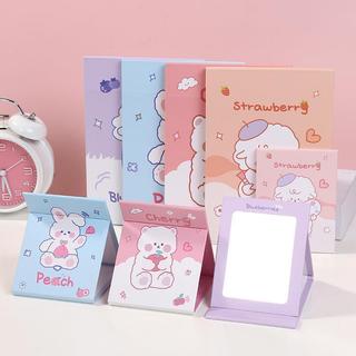 Bonito dobrável espelho de papelão espelho de maquiagem de papel dormitório estudante Desktop espelho Standable portátil