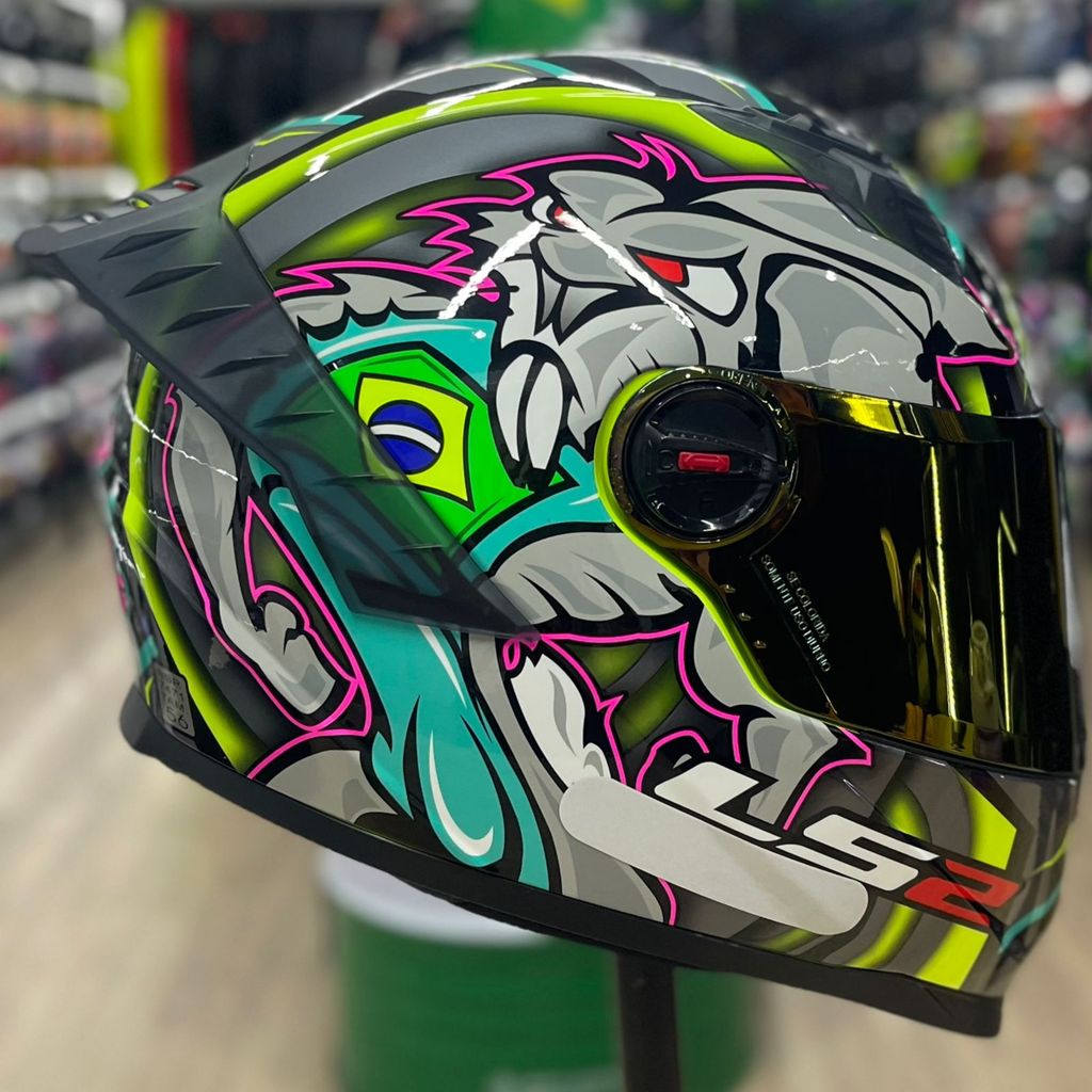 Capacete LS2 FF358 ALEX BARROS TITANIUM
