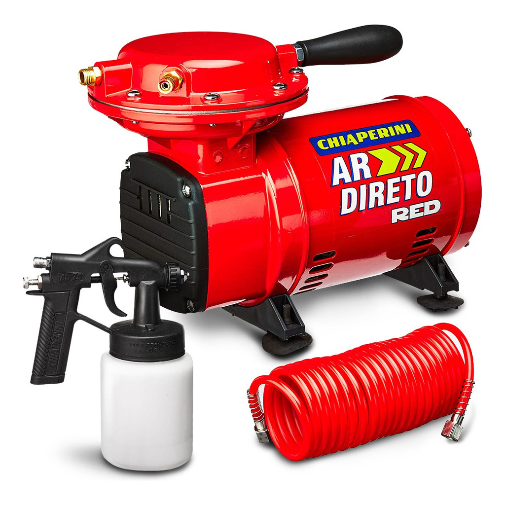 Compressor Ar Direto Red Bivolt 1/3 Kit Pintura Chiaperini