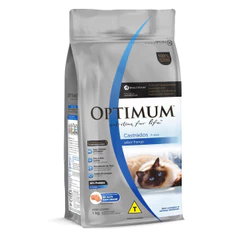 Ração Optimum para Gatos Adultos Castrados Sabor Frango 1kg