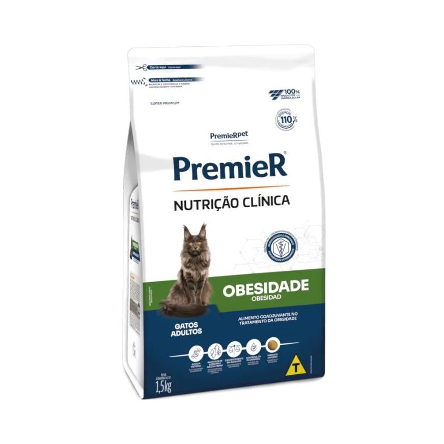 Ração Premier Nutrição Clínica Para Gatos Obesos - 1,5 Kg