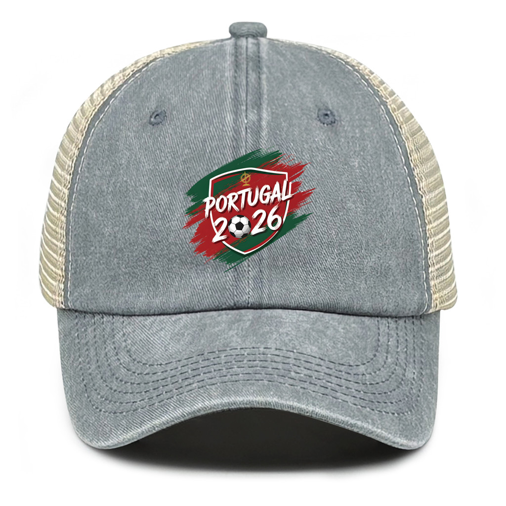 2026 PORTUGAL Futebol Impresso Chapéu De Sol Ajustável Casual Aba Curva Lazer Esportes Para Presentes Viagem Ao Ar Livre