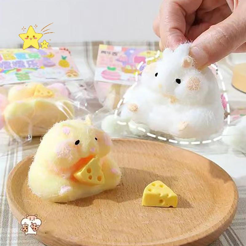 [JBTH] Brinquedo Fofo De Hamster Antiestresse Lembrancinhas De Festa Brinquedos De Alívio De Estresse Para Crianças E Ad