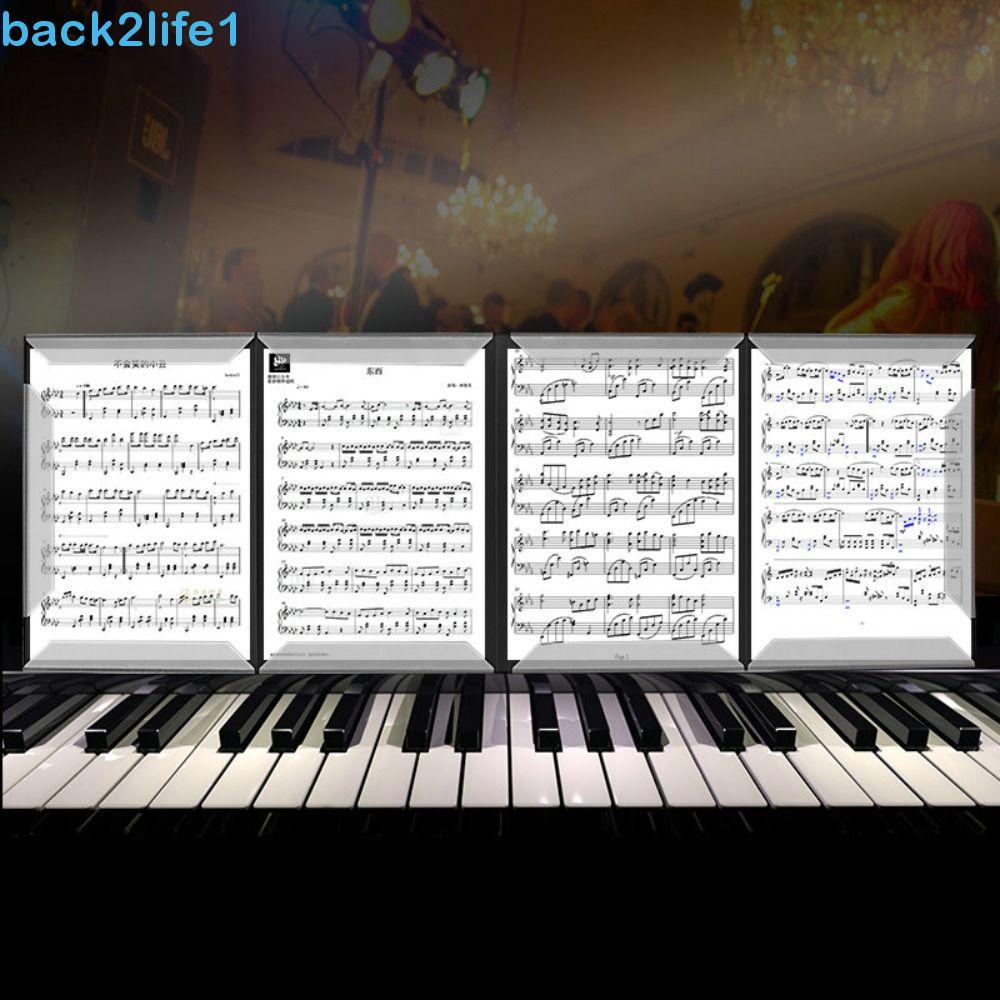 Suporte Para Partitura Musical BACK2LIFE1 , Folha De Armazenamento , 4 Páginas , Pasta De Música Expandida De Piano De Q