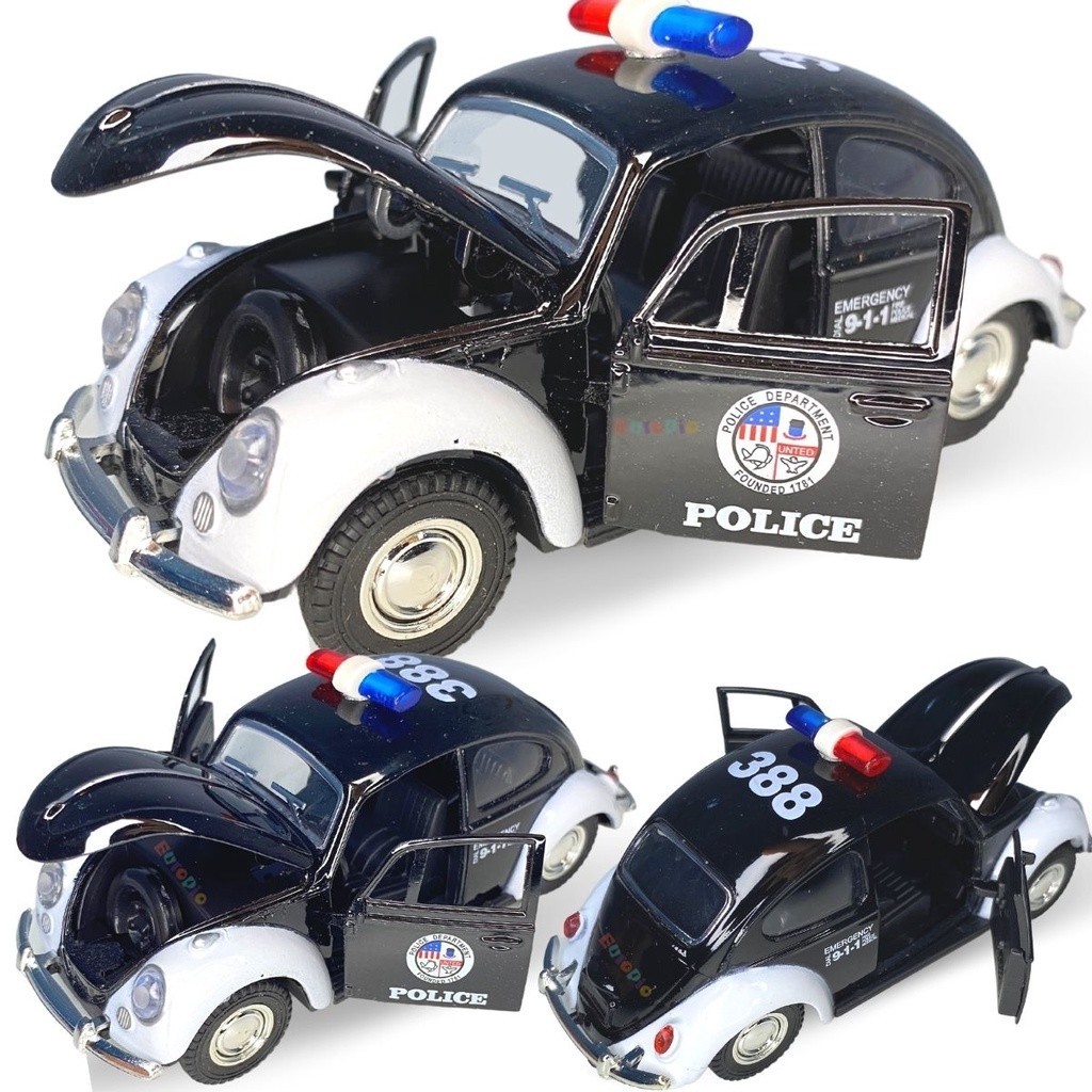 Miniatura Fusca Policia Fusquinha Metal Coleçao Abre Porta em Oferta na Shopee