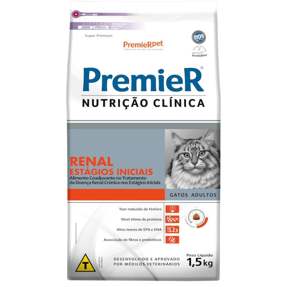 Ração PremieR Nutrição Clínica Renal Gatos Adultos 1,5kg em Oferta na Shopee