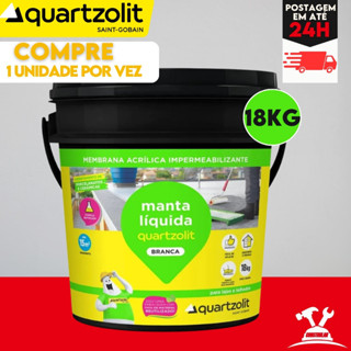 Manta Líquida Quartzolit 18kg Branca – Impermeabilizante Elástico Proteção Contra Infiltração em Oferta na Shopee