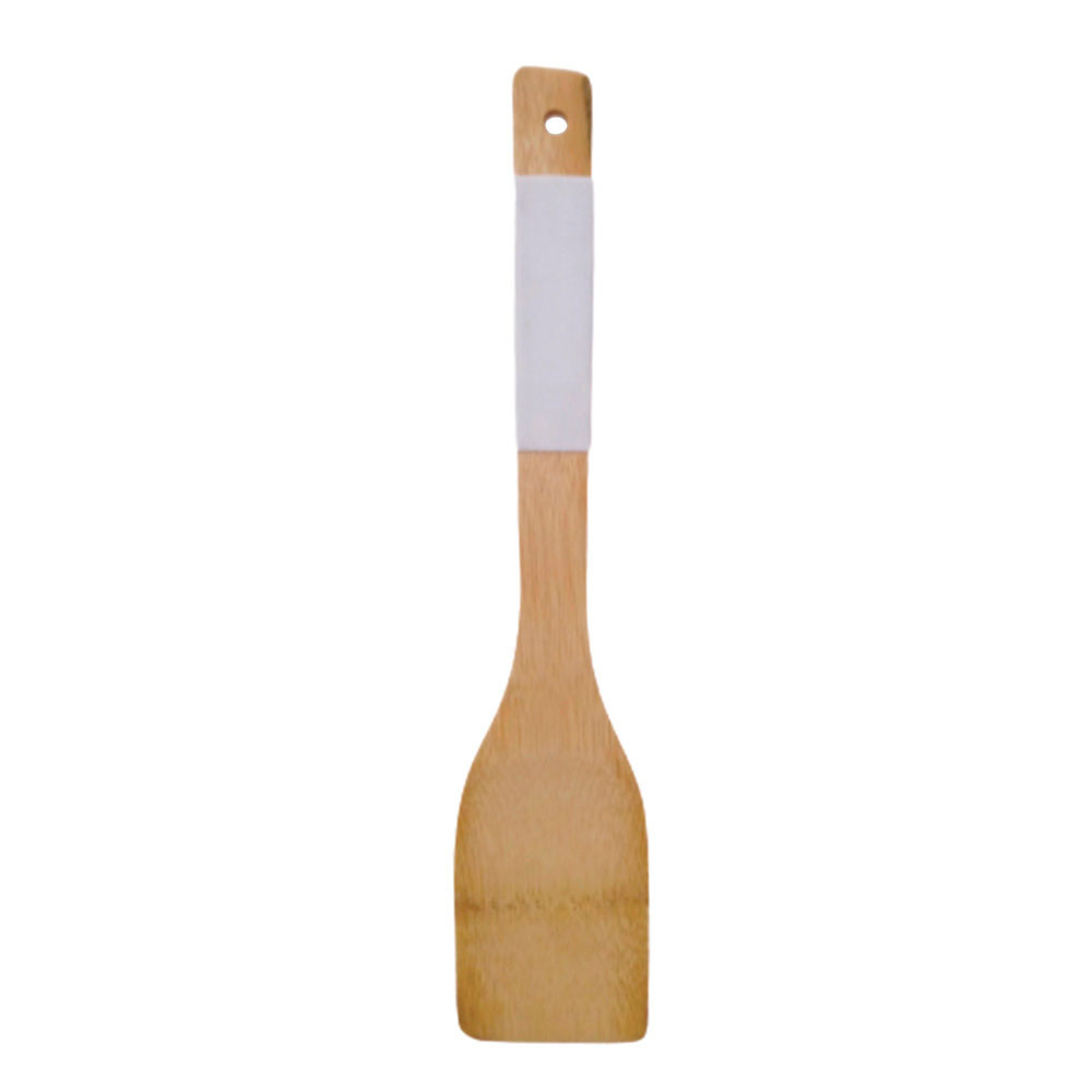 Espátula Reta Cabo em Silicone Nature Branco 30cm Mai Home