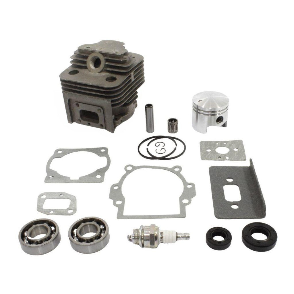 Cilindro Com Pistão 44mm Juntas Gaiola Vela Peças Do Motor Para Roçadeira Importada 52cc