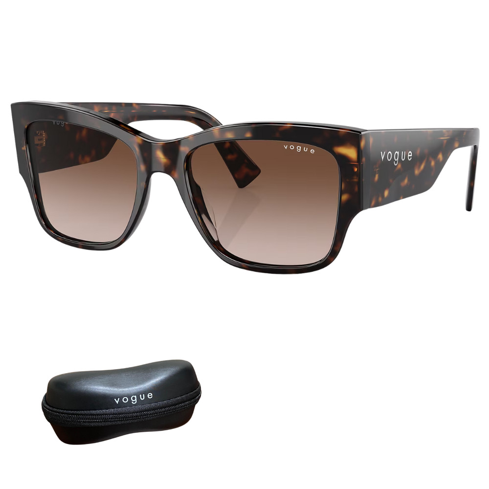 Óculos de Sol Vogue Feminino Havana Gradiente VO5462S Tamanho 54