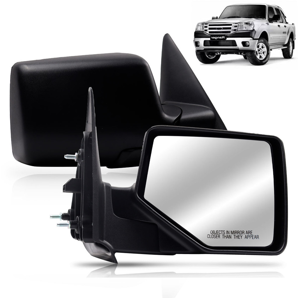 Retrovisor Ranger 2010 2011 2012 Fixo Preto em Oferta na Shopee