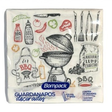 GUARDANAPO BARBECUE C/20 - BOMPACK