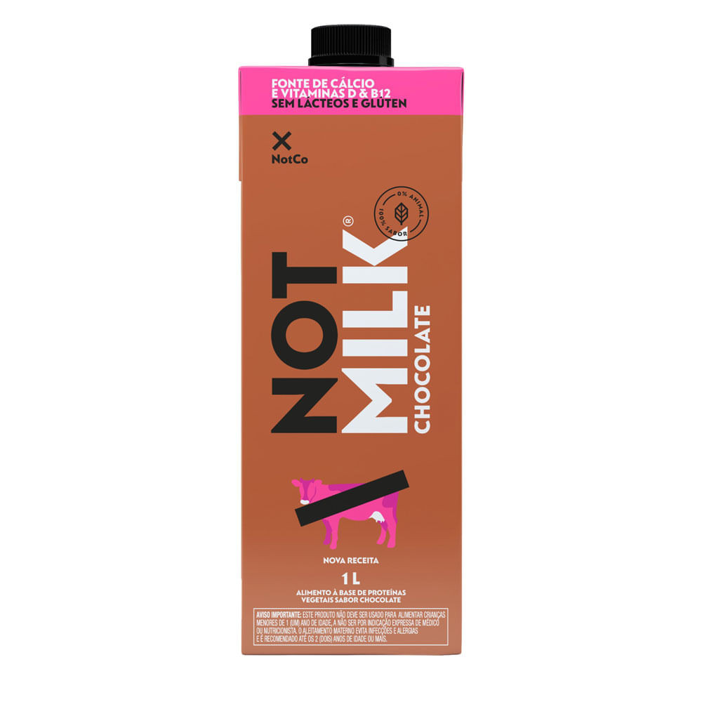 Not Milk Sabor Chocolate Bebida à Base de Proteína Vegetal 1 Litro