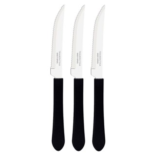 Jogo de Facas Para Churrasco Leme Preto Com 3 Peças (23180/304) - Tramontina Pro em Oferta na Shopee